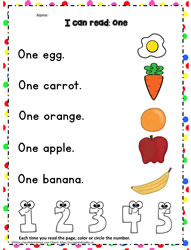 Sight Word to Read - one
